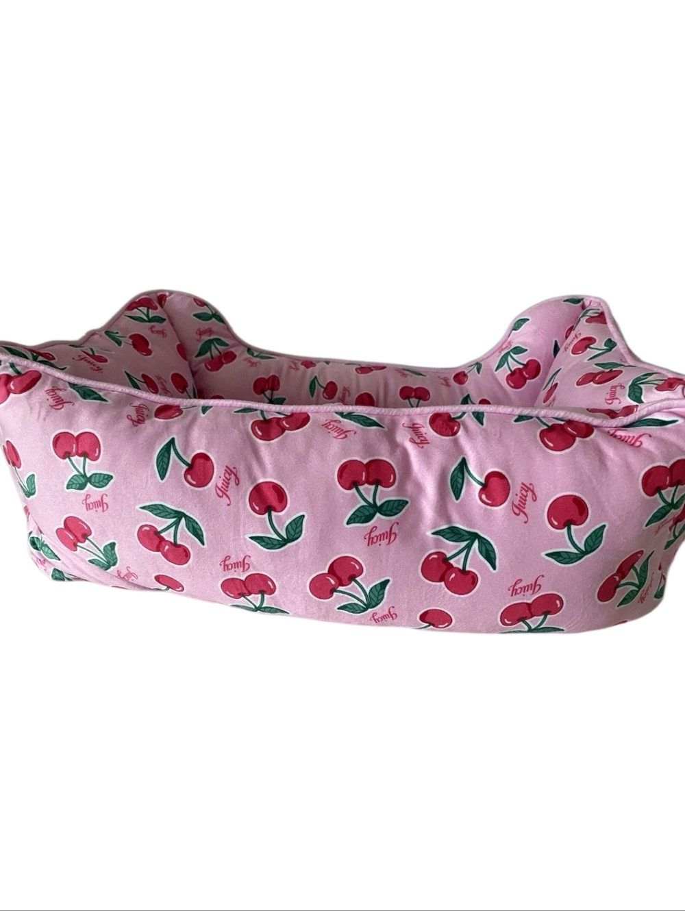 JUICY COUTURE Pink Cherry Print Pet Bed - Picture 3 of 8